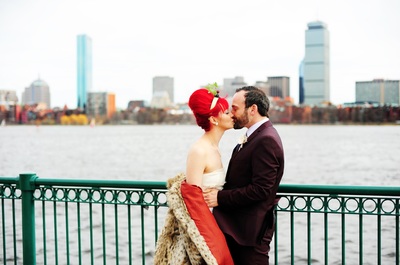 downtown boston wedding photos for an alternative couple
